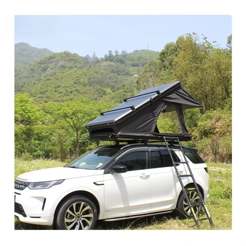 

Marvelous Automatic 2-Person Aluminum Hard Rooftop Tent Ox Fric with Ladder Outdoor Camping 4x4 Offroad Vehicles