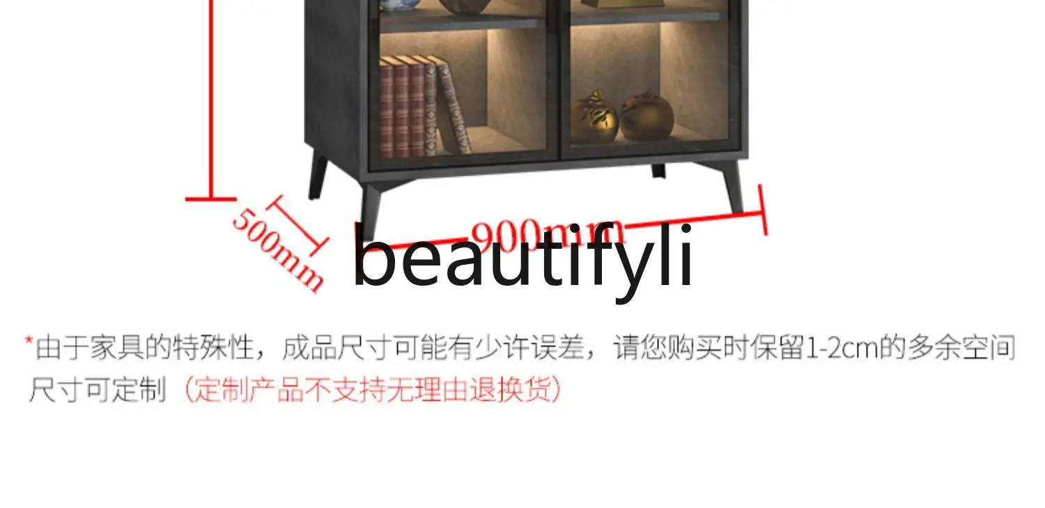 Buddha cabinet incense casket offering table modern style household solid wood multi-layer glass door God of Wealth altar