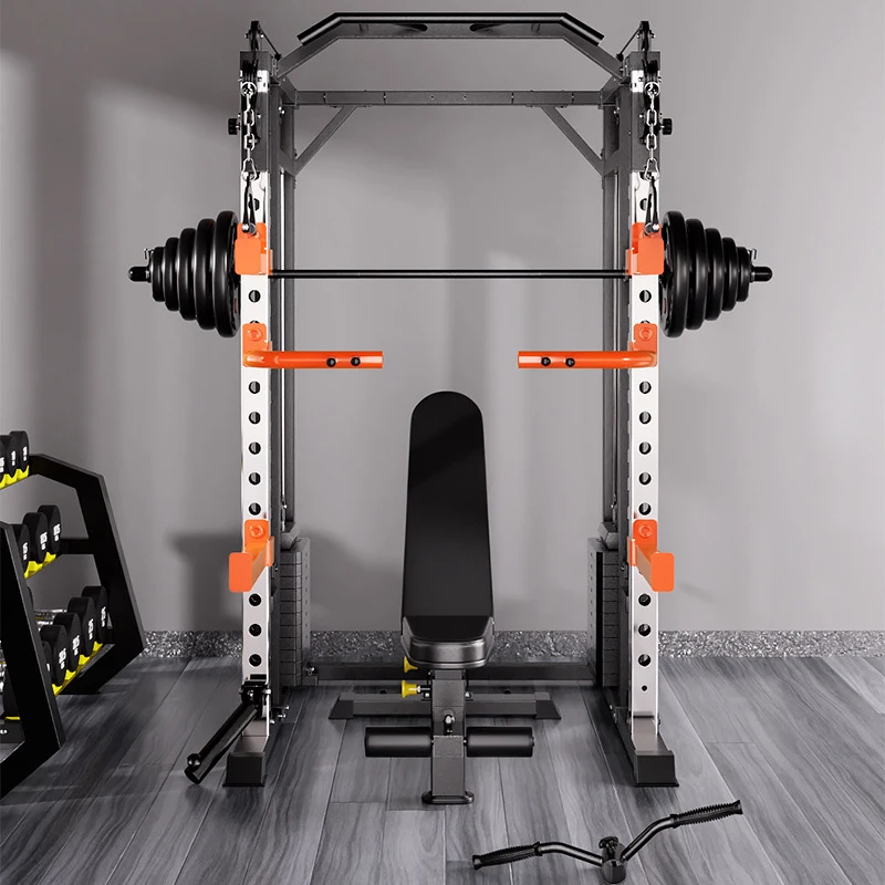 Comprehensive Trainer Fitness Equipment Household Combination Multifunctional Flying Bird Gantry Smith Machine Deep Squat Stand