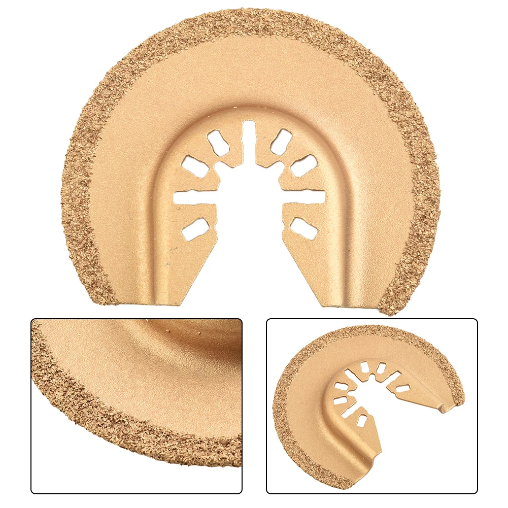 Power Tools Multi Saw Blade Tools Cutting Disc 64mm Accessory Concrete DIY Diamond Metal Mortar Remove Grout Semicircle Desig