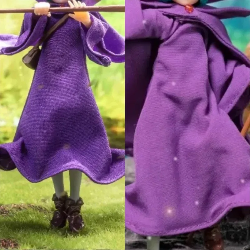 

1/12 Scale Purple Dress Cape Cloak Magic Hat Three-piece Suit Clothes Model for 6Inch Toy Figures SHF Toys