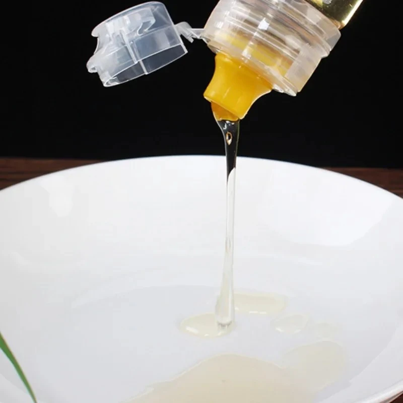 Plastic Honey Squeeze Bottle Kitchen Salad Dressing Dispensers Efillable Condiment Containers Non-Drip Honey Dispenser