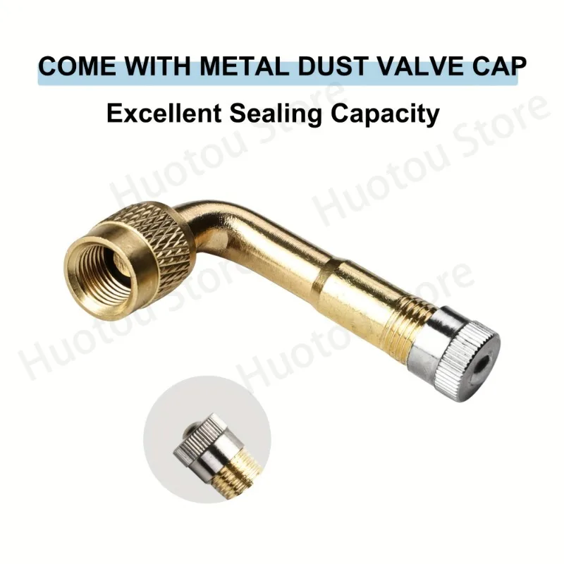 Universal Motorcycle Elbow Inflatable Mouth Extension Tire Valve Long Tube Valve Inflatable Rod Elbow Extension Mouth