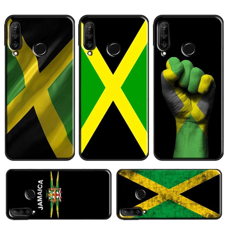 Jamaica Flag Case For Huawei P30 Lite P40 P20 Pro P Smart Z 2019 Mate 20 Lite Nova 5T Honor 50 10i 8X 9X