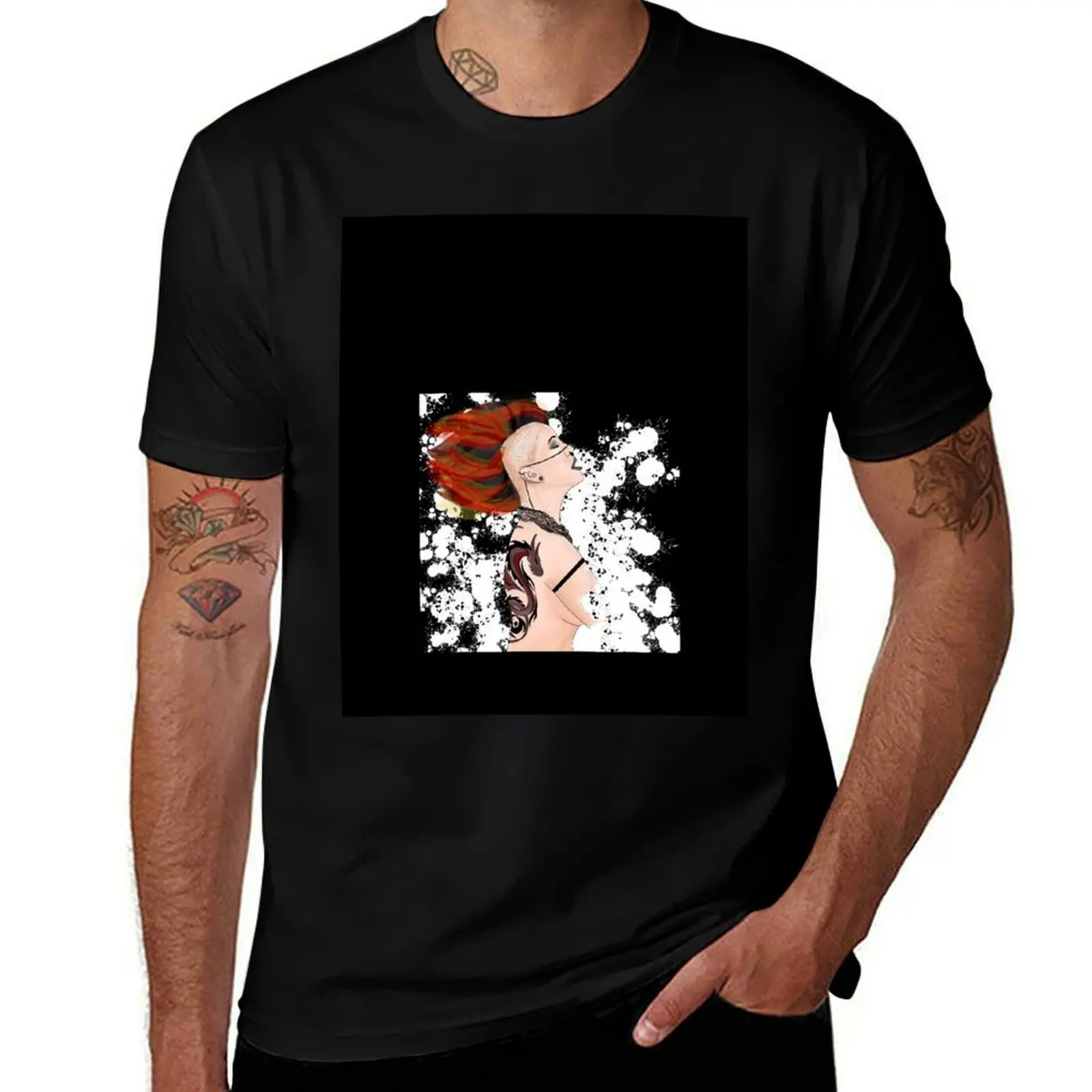 

Lisbeth Salander T-Shirt t shirts for man cotton funny anime t shirts oversize