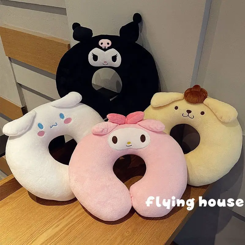 Cute Cartoon Big-eared Dog Kulomi Melody Travel U-shaped Pillow Girl's Heart Nap Car Neck Guard