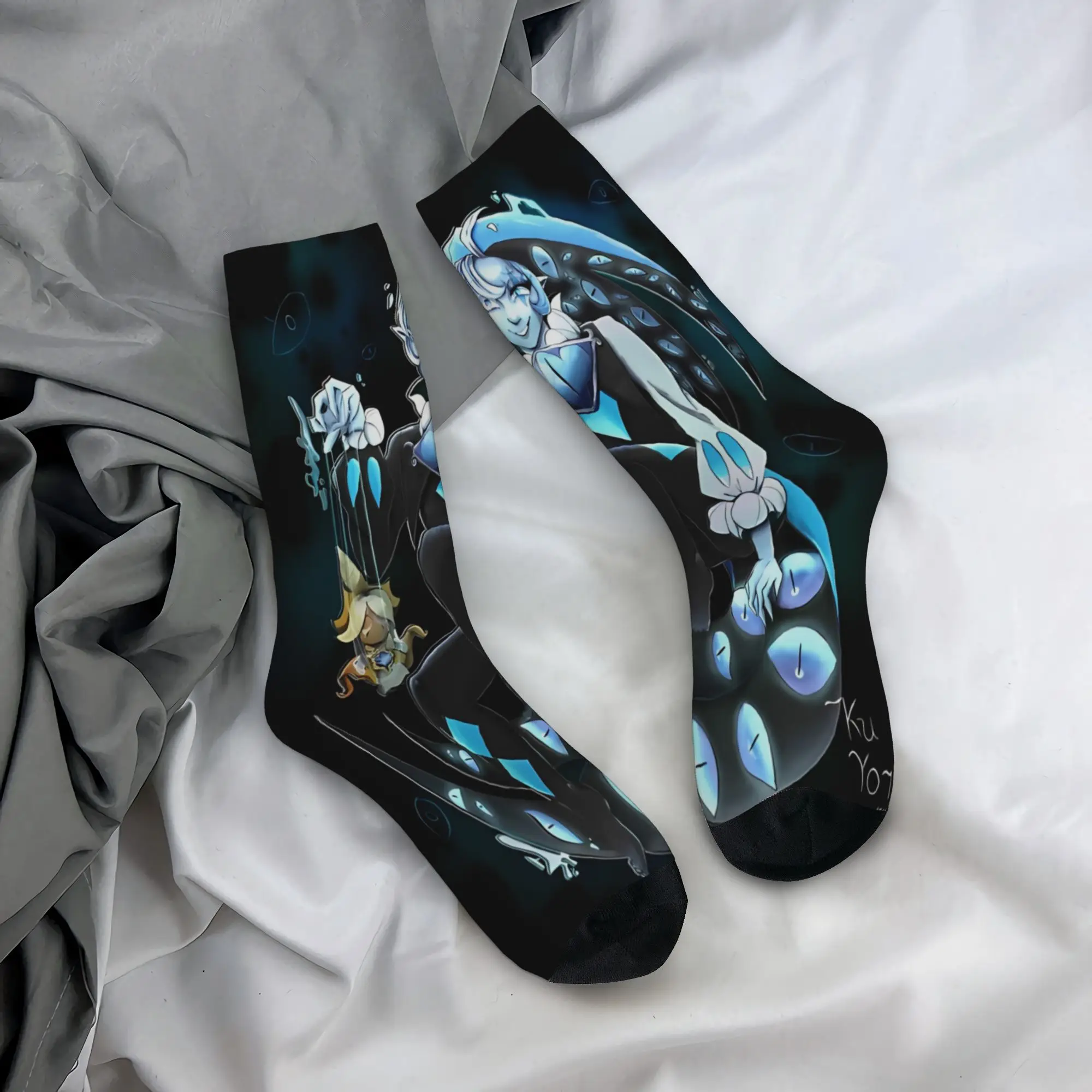 Casual  Men Women Socks Cookie Run Kingdom Shadow Milk Cookie Product Comfortable  Graphic Dress Socks Spring Autumn Winter