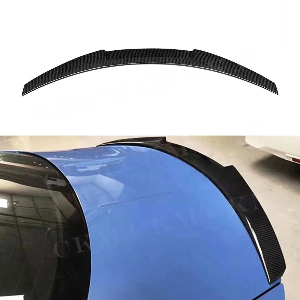

CKMUUER Carbon Fiber For Infiniti Q50 2014-2017 Rear Roof Spoiler Wing Duckbill Rear Trunk Wing Spoiler Rear Spoiler Wings