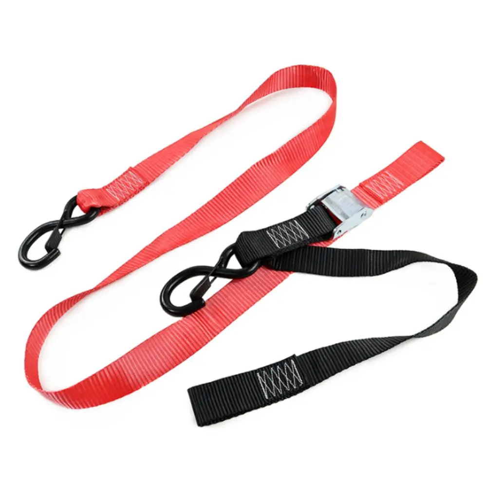 Lock S Hook Tie Down Strap Heavy Duty Universal Ratchet Cargo Lashing Belt Long Belt Secure Heavy Duty Strap Transportation