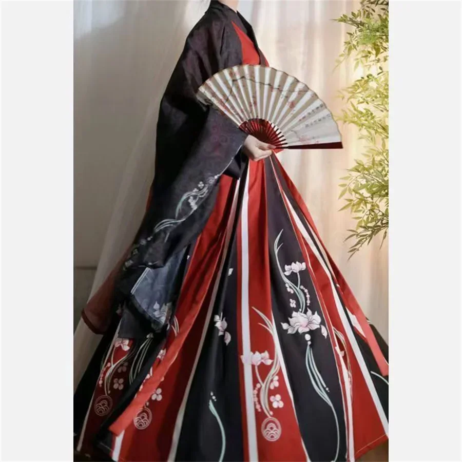 Chinese Ancient Hanfu Sets Cosplay Outfit Woman Man Couples Oriental Dance Costume Traditional Swordsman Halloween Party Suit