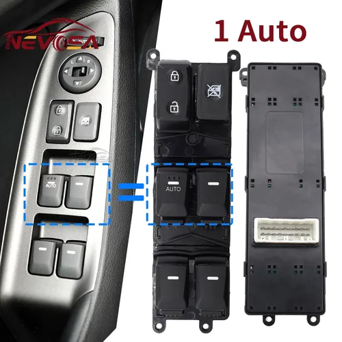 Imagen 2 del producto Mano izquierda para Kia Forte EX K3 Cerato 2014 2015 2016 YD Master interruptor de ventana eléctrica Control botón de vidrio 93571-A7000 93570-A7200