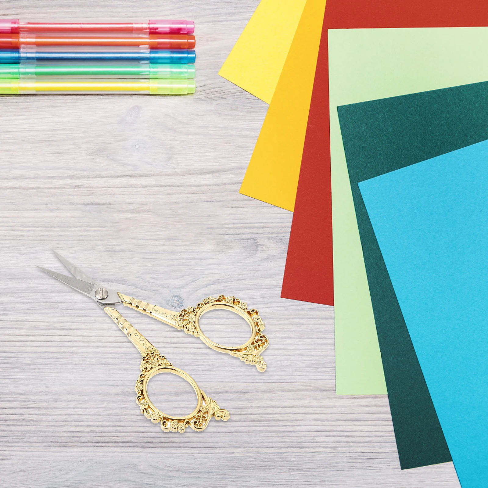 الفولاذ المقاوم للصدأ مقص التطريز للخياطة قطّاعة سن اللولب الدقة تلميح المتقلب Diy بها بنفسك أداة التطريز مقص للحرف اليدوية #5