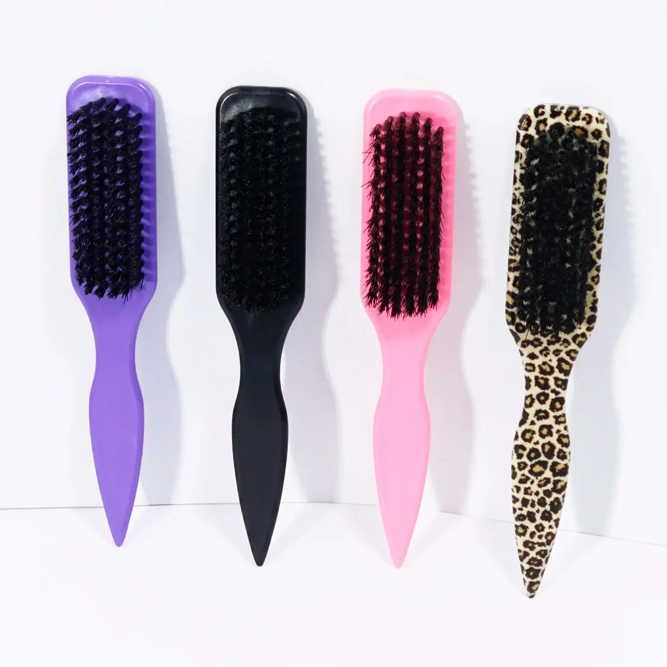 

Гладкая расческа для волос, подходит для разглаживания волос, укладки краев прически, щетка для мужской бороды, специально для париков из натуральных волос.