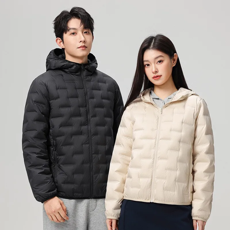 เสื้อแจ็คเก็ตขนเป็ดใหม่ 90% พร้อมซับในกราฟีนที่ถอดออกได้ เสื้อโค้ทขนเป็ดน้ำหนักเบา สามารถจับคู่กับชุดสกีได้