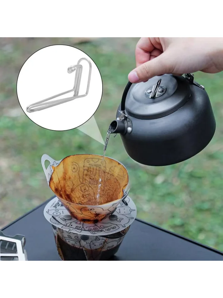 Coffee Drip Spout Hand Brewed Coffee Wire Diversion Nozzle Stainless Steel Drip Spout Outdoor Camping Teapot Water Guide Spout