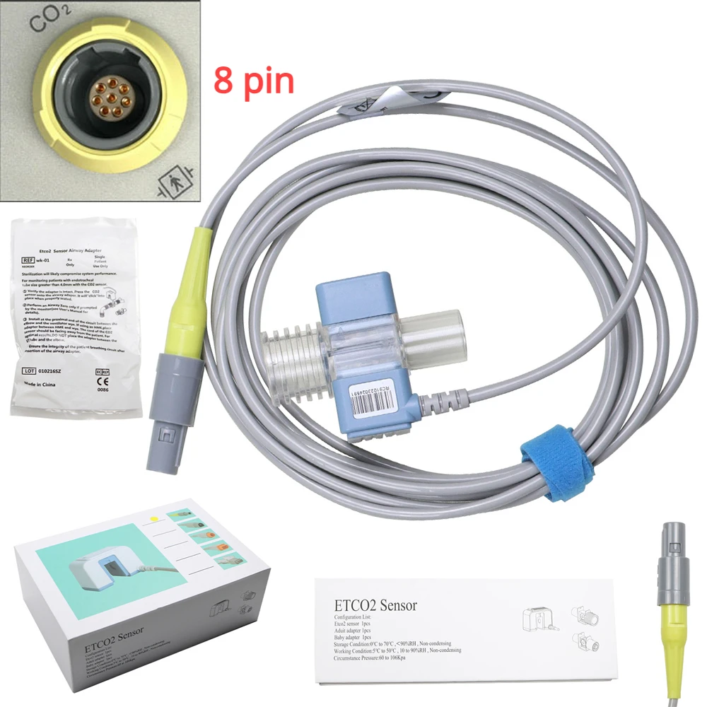 

CONTEC CO2-M02 Mainstream Capnography Sensor EtCO2 Modular for CMS6000 CMS8000 CMS7000 CMS9200 Patient Monitor