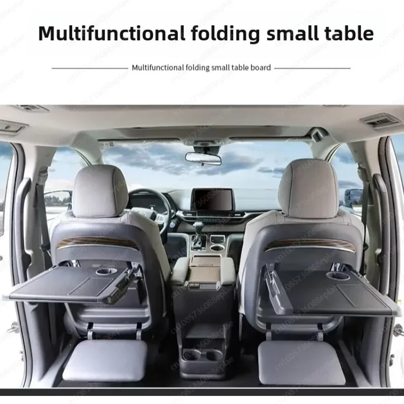 On-board Notebook Desk Food Drink Write Holder Car Rear Seat Multifunctional Folding Back Table for Lc200 Fj200