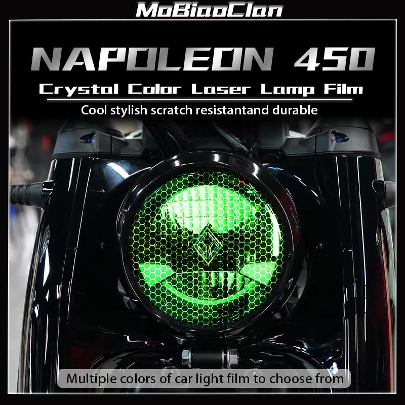 

For Benda Napoleon 450 Modified headlight and taillights honeycomb laser protective film decorative modification accessories