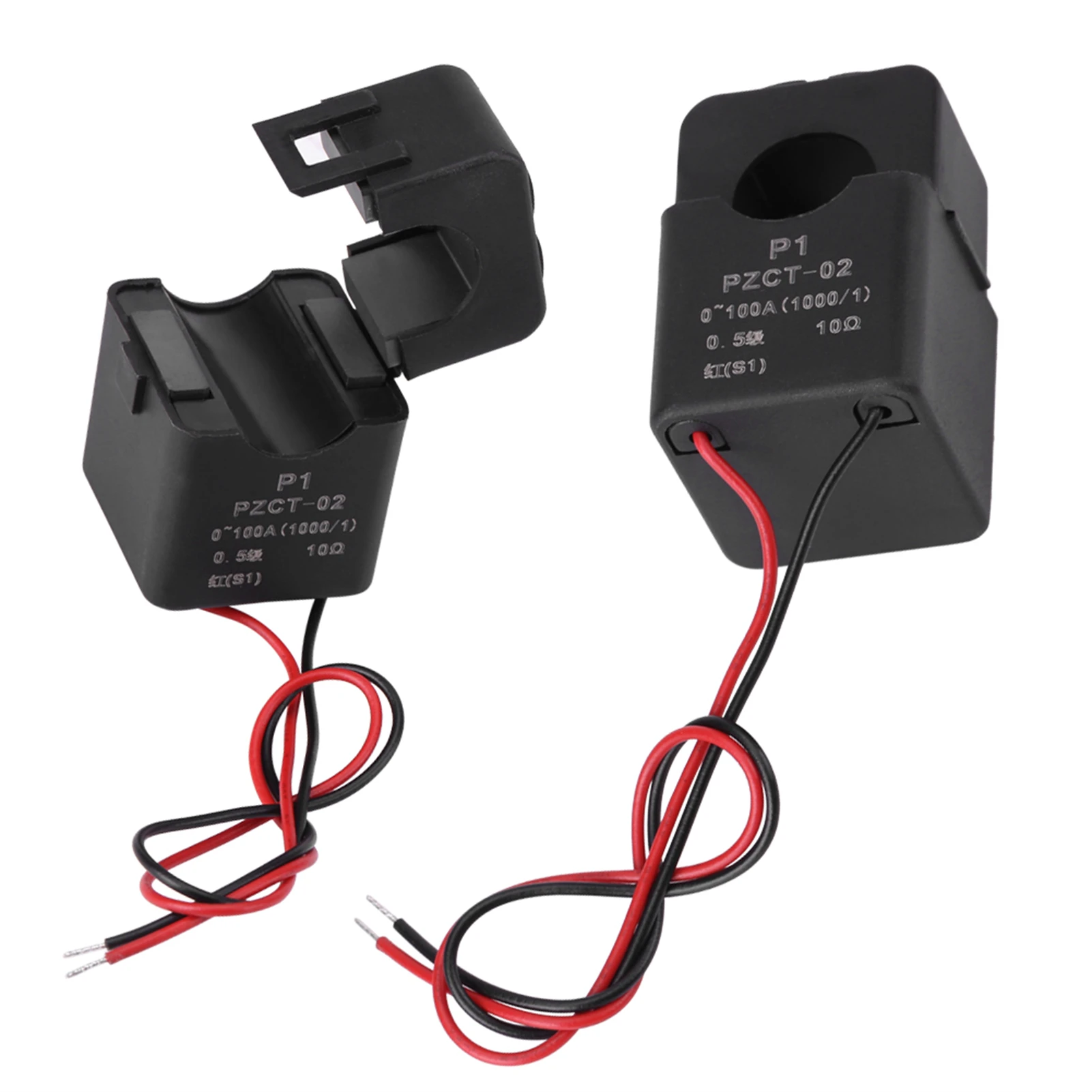 Coil Transformer PEACEFAIR PZCT-02 Split Current Transformer Coil Sensor for 100A Amp Energy Meter Current Transformer