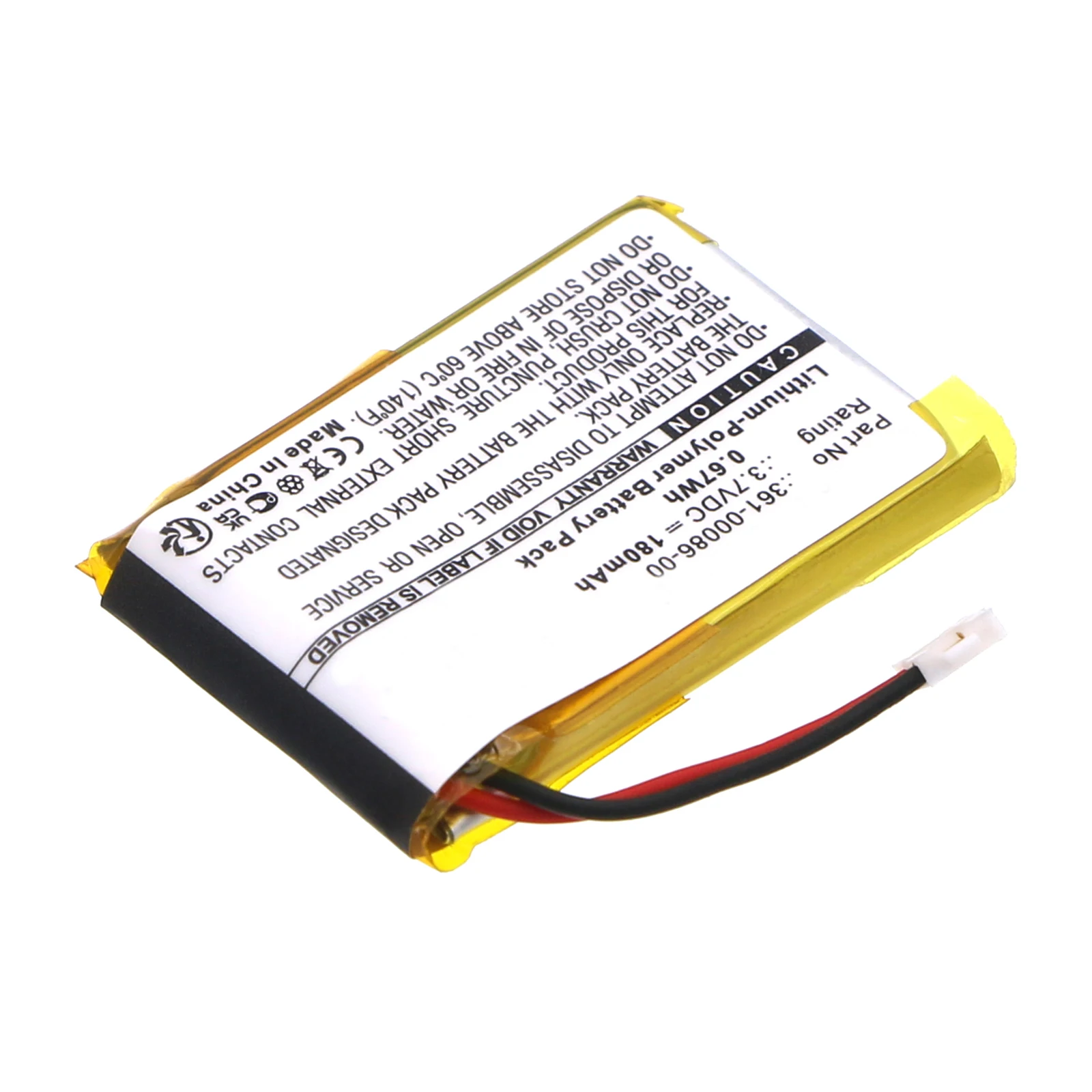 Replacement Battery for Garmin:361-00117-00,Approach S10,Approach S20,Forerunner 35,Smartwatch-180mAh