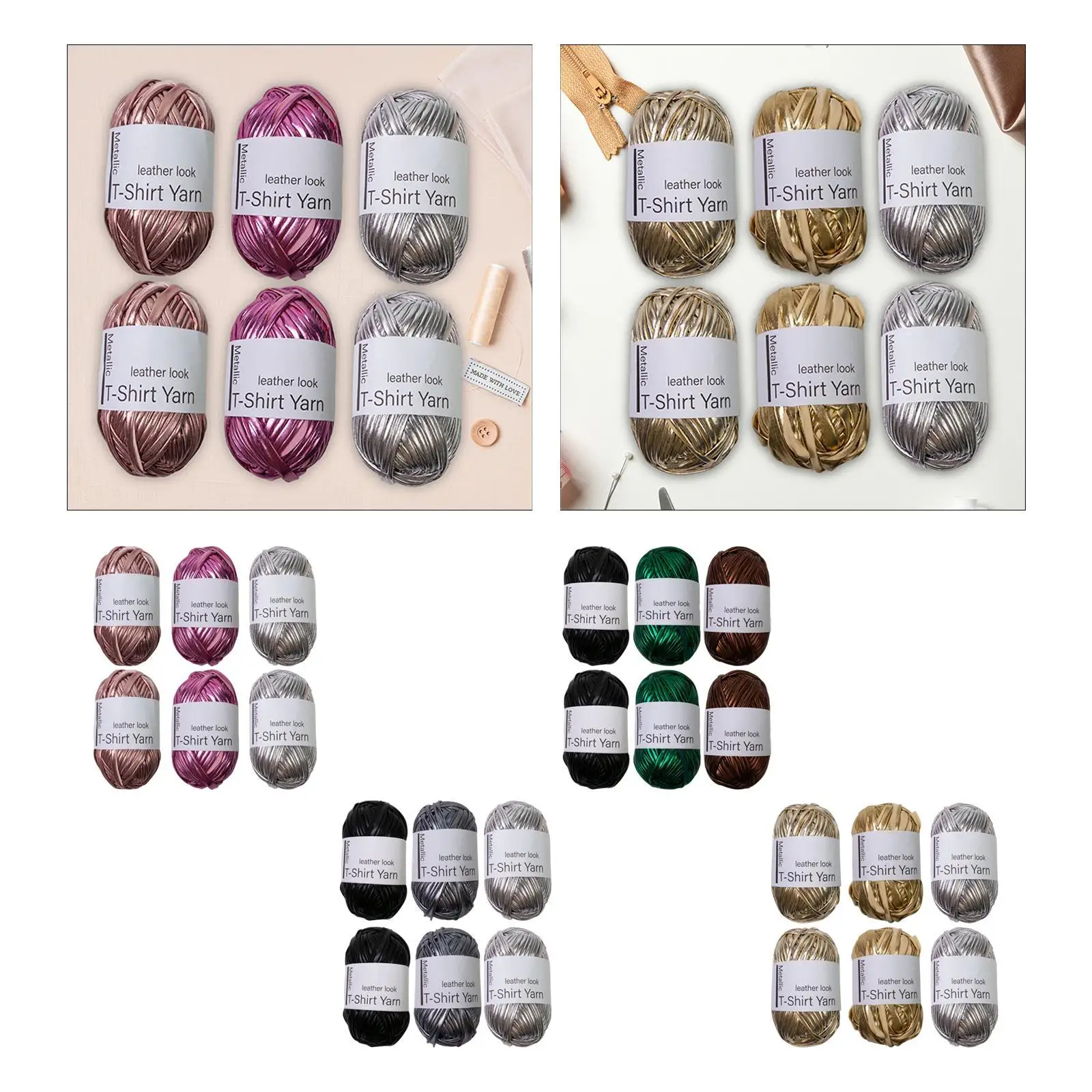 

Металлическая футболка из пряжи, многофункциональная портативная легкая ткачество проектов «сделай сам»