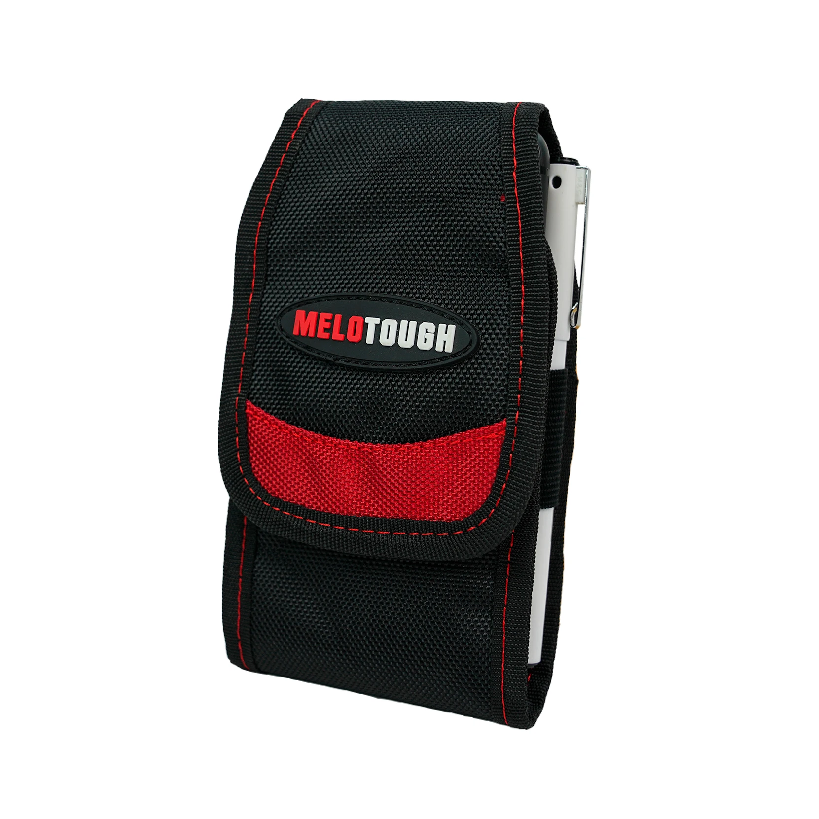 MELOTOUGH Tool Pouch with Various Sized Pockets and Electrical Tape Thong Hammer Holder Electricians Tool Bag