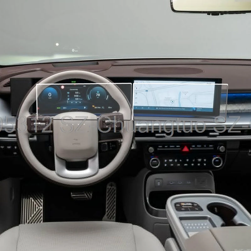 

Tempered glass Screen Protecto for Hyundai Ioniq 9 2026 Car Navigation LCD Instrument Screen Protector Auto Ioniq 9 Accessories