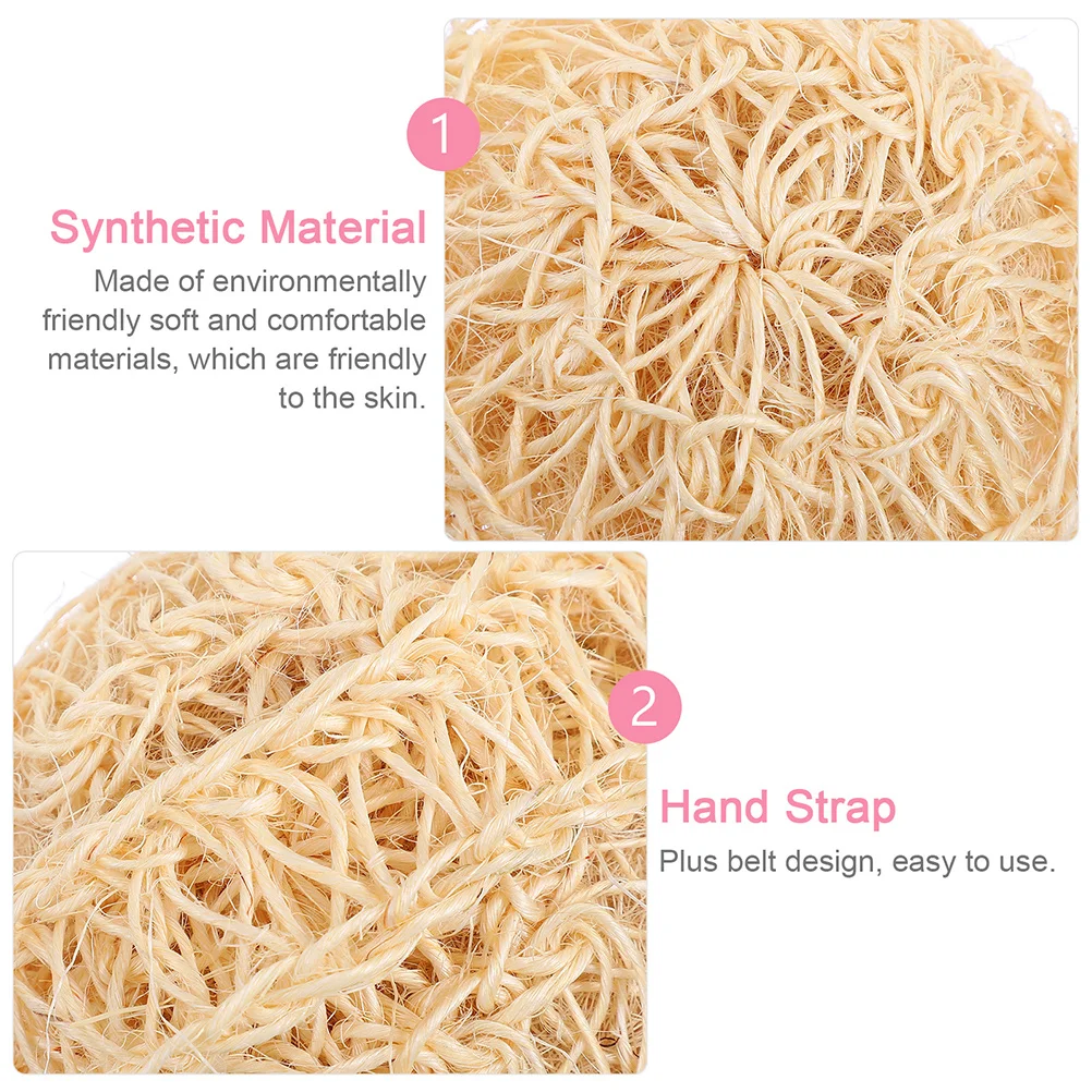 

3Pcs Sisal Body Scrubbers Comfortable Bath Shower Balls Deep Cleansing Shower Puff Skin Exfoliator Bathroom Supplies
