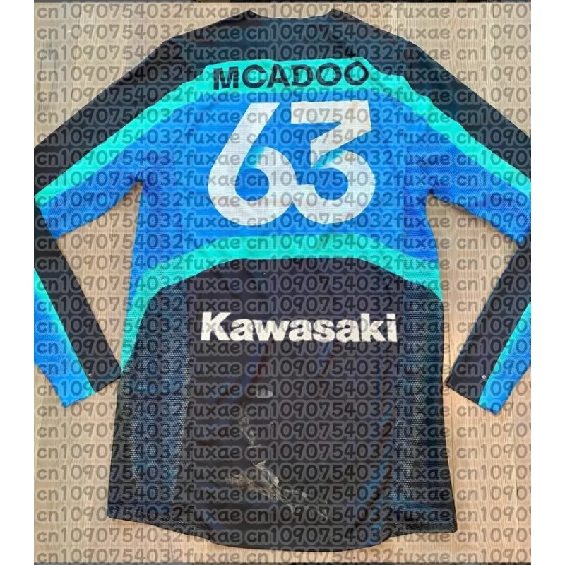 

Kawasaki мотоциклетные гоночные мужские футболки с длинным рукавом, весенне-осенние женские футболки, новинка 2025 года, спортивная детская футболка с длинными рукавами