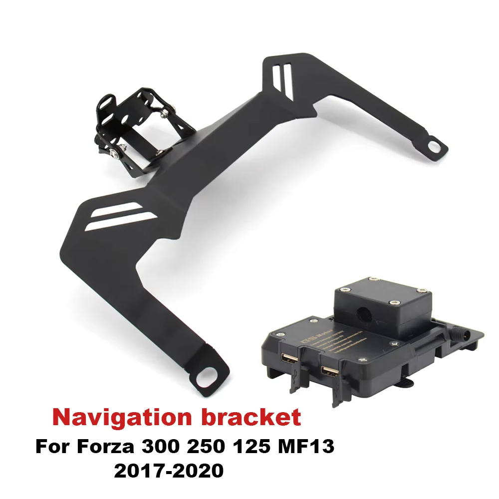 

﻿ For Honda Forza 300 250 Forza 125 MF13 2017-2020 New Motorcycle Phone Holder Stand Mount GPS Navigator Plate Bracket