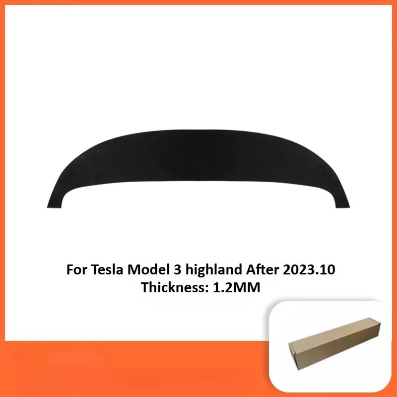 Armaturenbrettabdeckung für Tesla Model 3/Y/YL ModelY Juniper 2026, Wildleder-Sonnenschutz, UV-Schutzmatte, rutschfeste Unterlagen, Zubehör – Detail 6