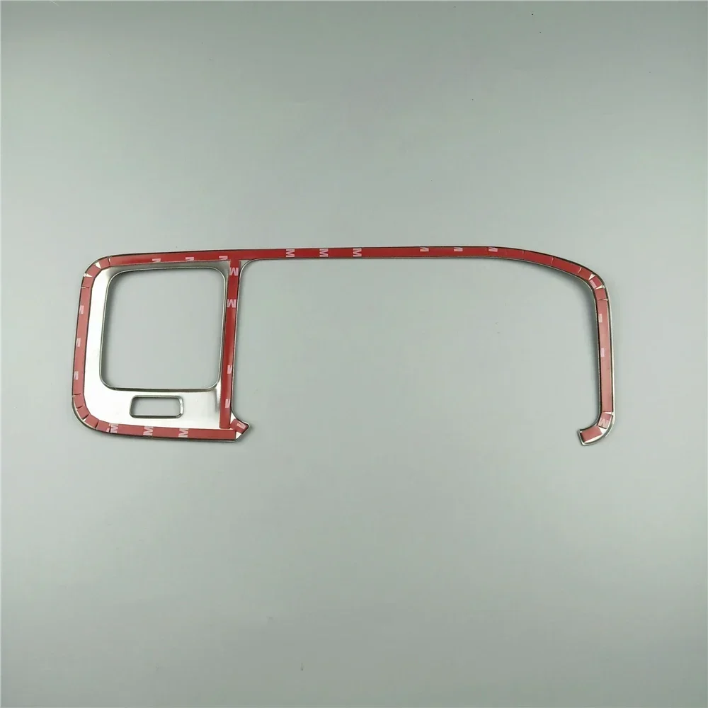 For Volvo S60 V60 2011-17 Car Styling Console Navigation Frame Decorative Cover Trim Interior Stainless Steel Strip Mouldings