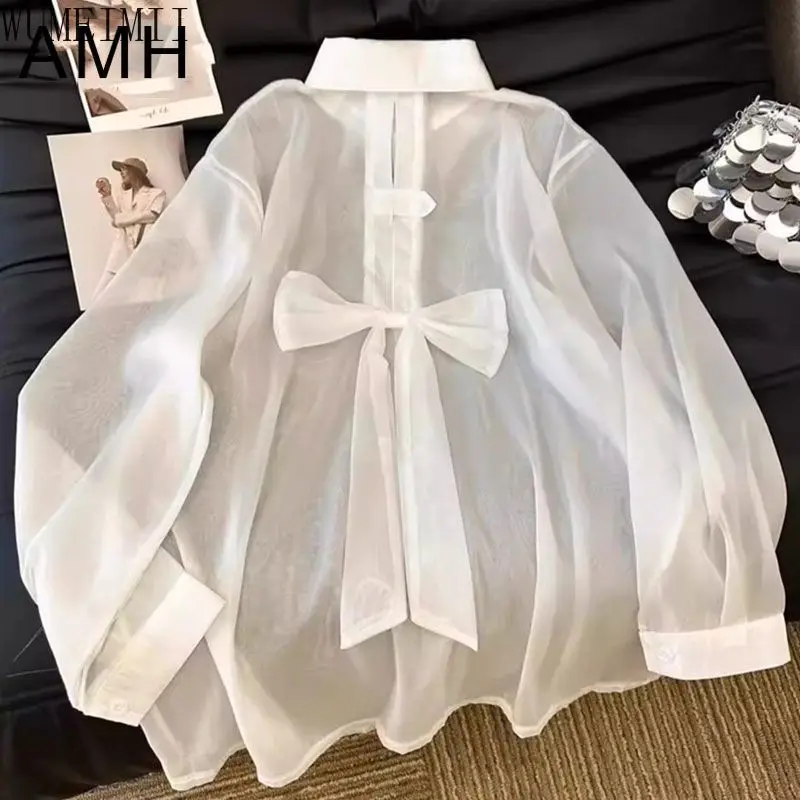 

Spring and summer new long-sleeved sunscreen shirt women's back split holiday design loose thin cardigan