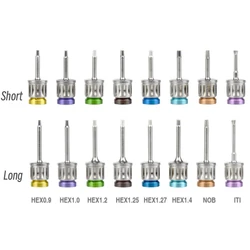  Dental Universal Implant Torque Screwdrivers Wrench Universal Prothetic Latch Drivers Restoration Repair Tools Fit Osstem