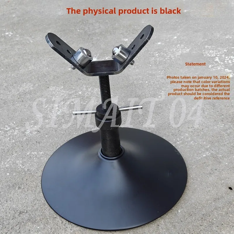 Steel Pipe Bracket Tripod Support Universal Wheel Height Adjustment