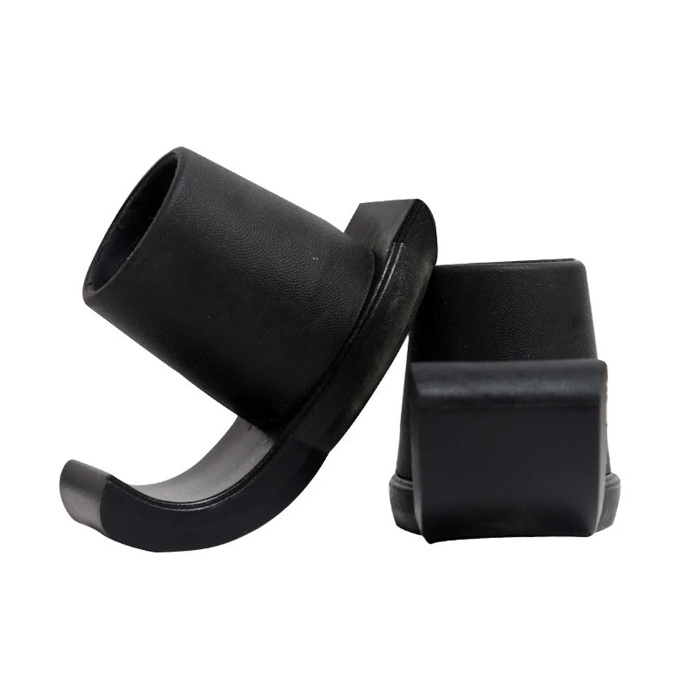 

1 пара черных сверхмощных скользящих лыж Walker, универсальный противоскользящий чехол, прочный аксессуар для ходунков для мобильности пациента, стабильность