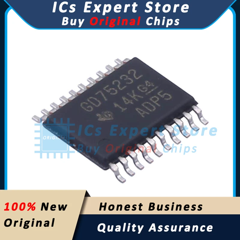 10PCS/LOT Original IC Chips GD75232PWR RS3232 Chip GD75232 GD75232PWR TSSOP-20