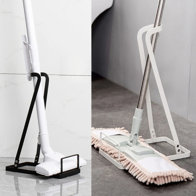 Metal Vacuum Cleaner Bracket Holder Floor Stand Storage Vertical Dust Collector Storage Rack Mop Hanger Kitchen Home Use