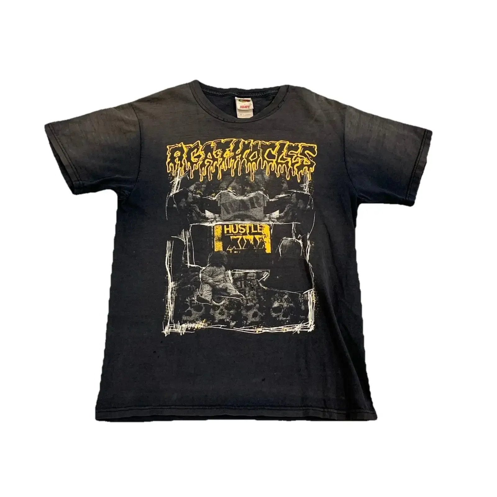 Vintage 1993 AGATHOCLES Medium SPLIT with NASUM Grindcore Mincecore Band T Shirt vintage Washed Breathable Comfortable Casual