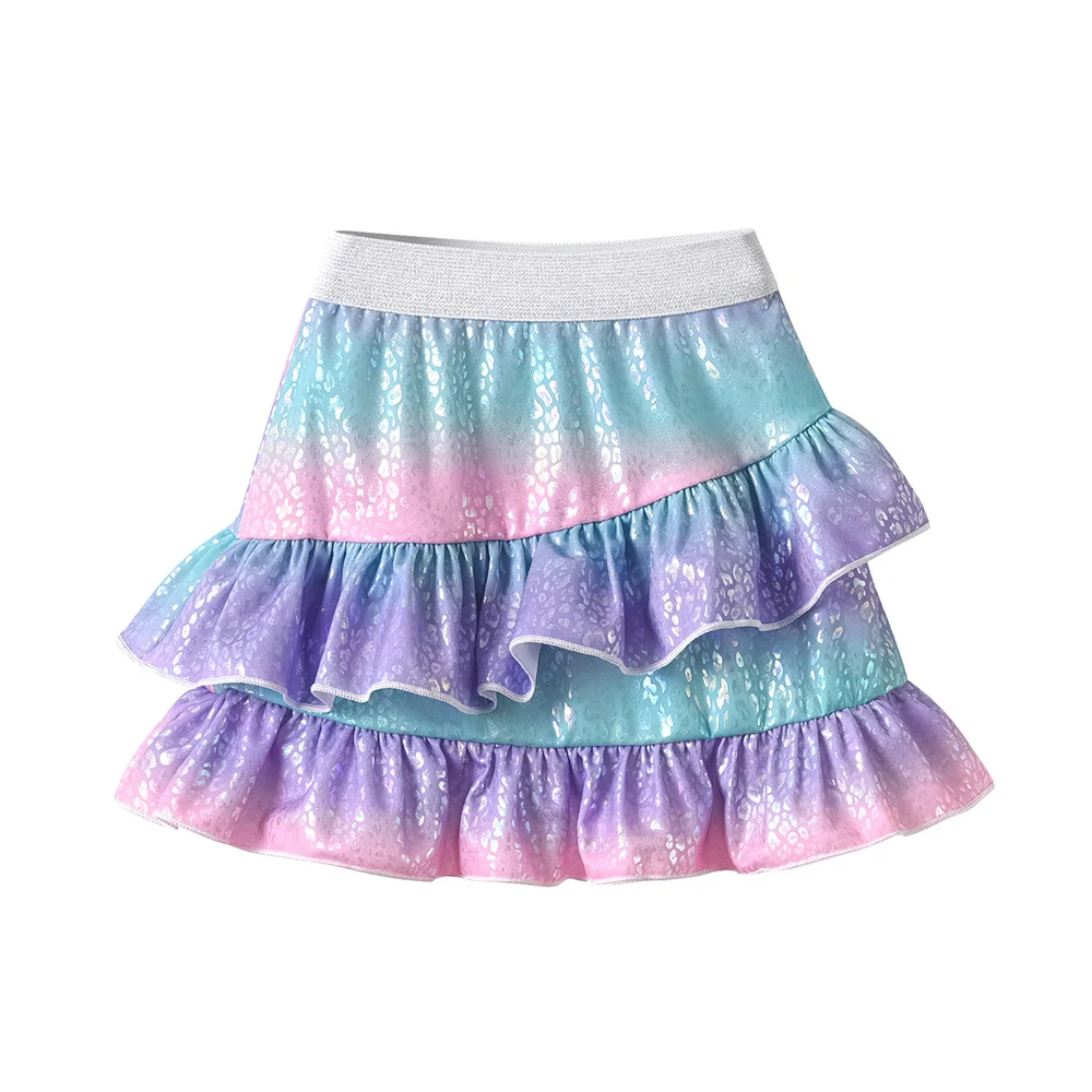 VIKITA Girls Mini Skirts Kids Ballet Performance Princess Layered Skirt Kids Birthday Party Ball Gown Children Clothing 3-10 Yrs