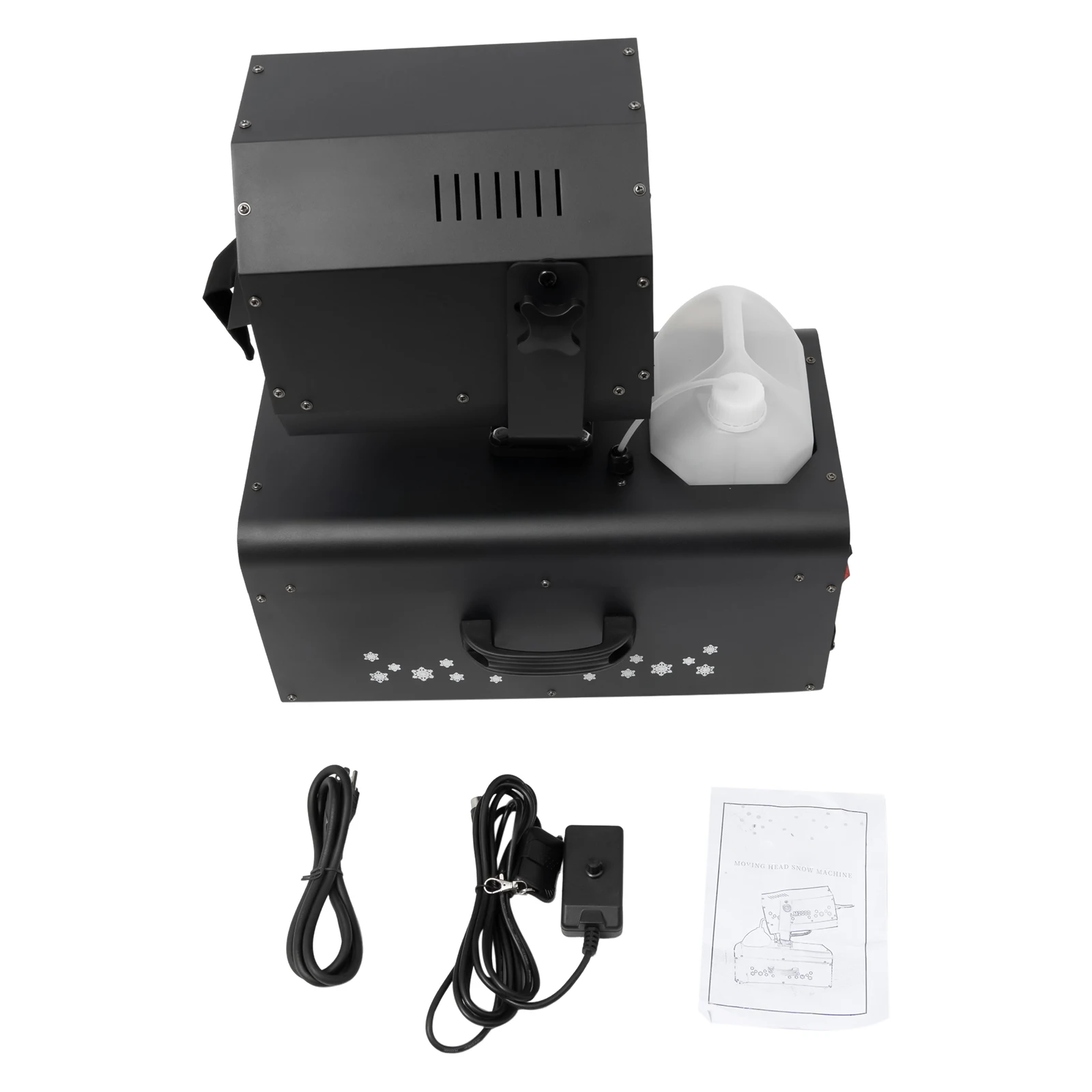 ماكينة تأثير الثلج بقدرة 2000 وات، نطاق الرش، ماكينة صنع الثلج المزيفة، ماكينات الثلج، تغليف صندوق الهواء للحفلات #4