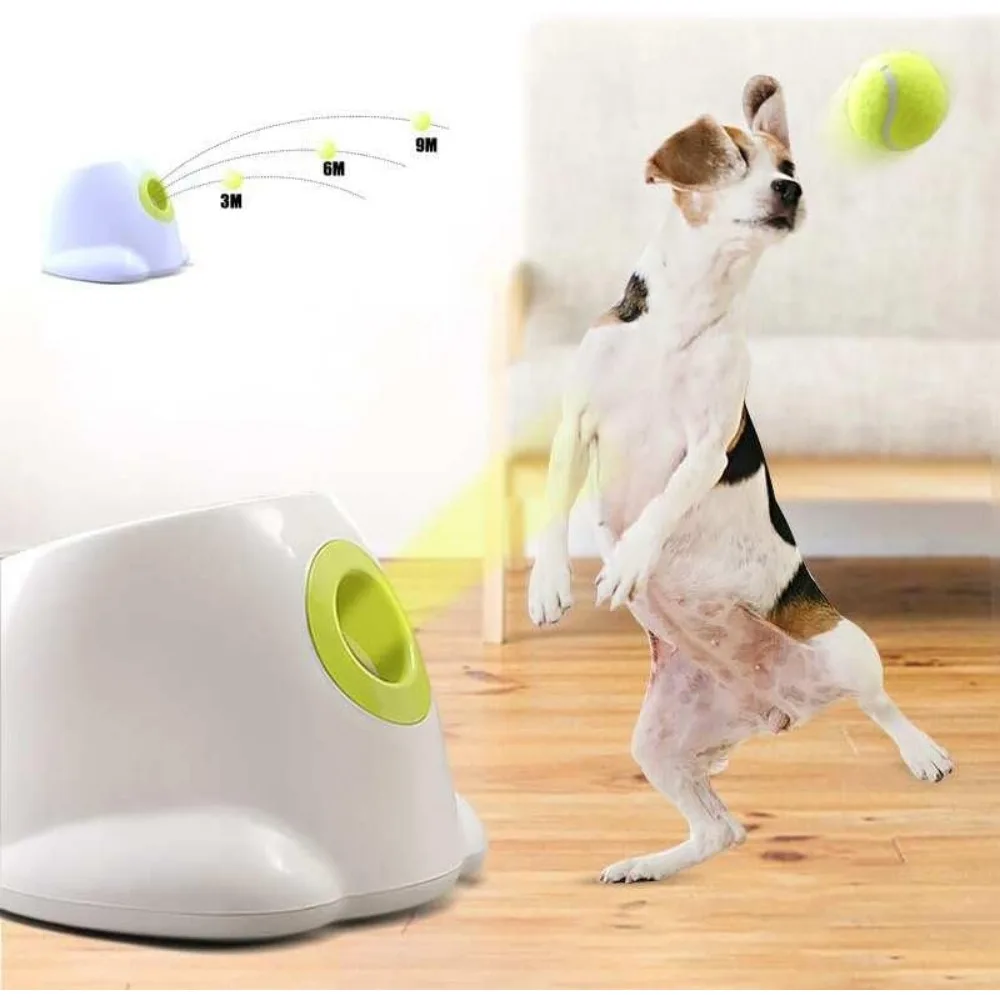 Dog Tennis Ball Launcher – Automatic Thrower EU Plug New