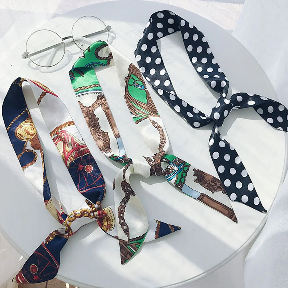 12 Pcs Fashion Bag Handbag Handle Ribbon Scarf Package Band Hair Accessory Bow-knot Making for Women Girls DIY (Mixed Style)