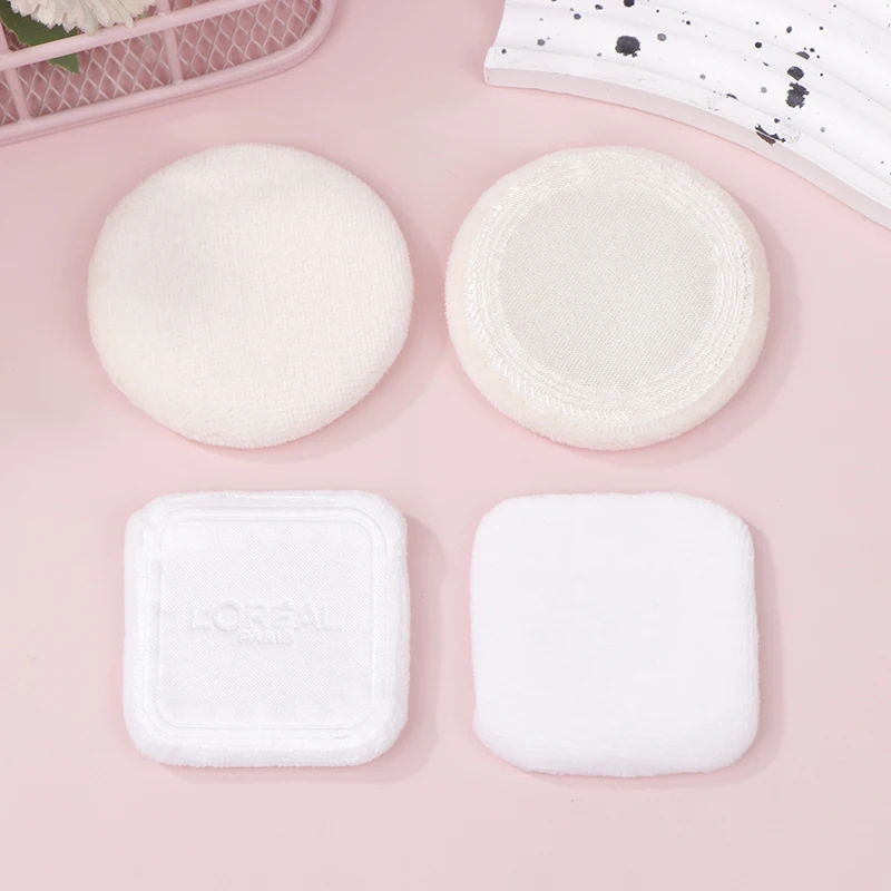 10 Pcs Round Shape Facial Powder Foundation Puff Professional Portable Soft Cosmetic Puff Makeup Foundation Sponge Beauty Tool