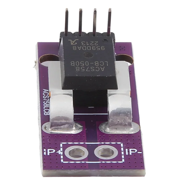 B37B-ACS758 ACS758LCB-050B Módulo de corriente Sensor de corriente lineal Hall PFF-T Detección de corriente 3-5V 50A Durable Fácil de usar