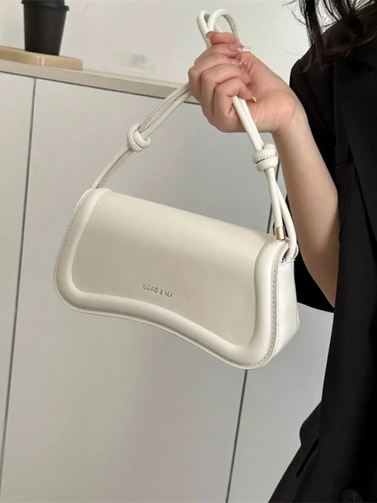 Solid Color PU Leather Ladies Crossbody Shoulder Bags Female Daily Handbags Small Top-handle Underarm Purse