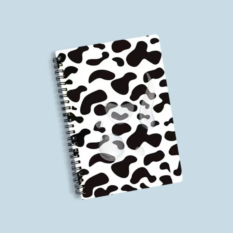 A5 simple leopard print notebook cow stripe horizontal line coil student portable diary business office high value birthday gift