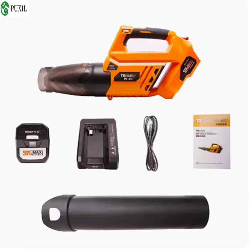 Asciugacapelli industriale ad alta potenza ricaricabile asciugacapelli da strada batteria al litio 58V asciugacapelli ad alta potenza spazzaneve rimozione polvere