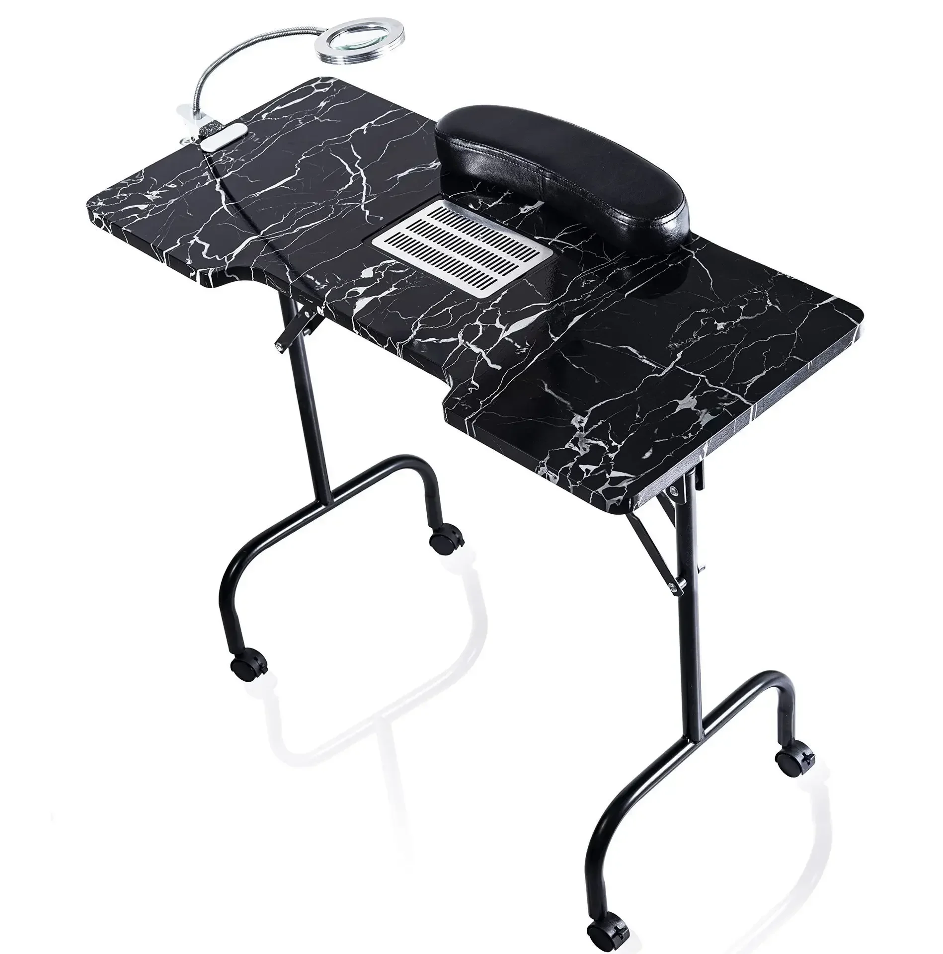 

Professional Nail Salon Furniture Portable Folding Nail Manicure Table for Home Spa Beauty Salon nail salon Manicure Table