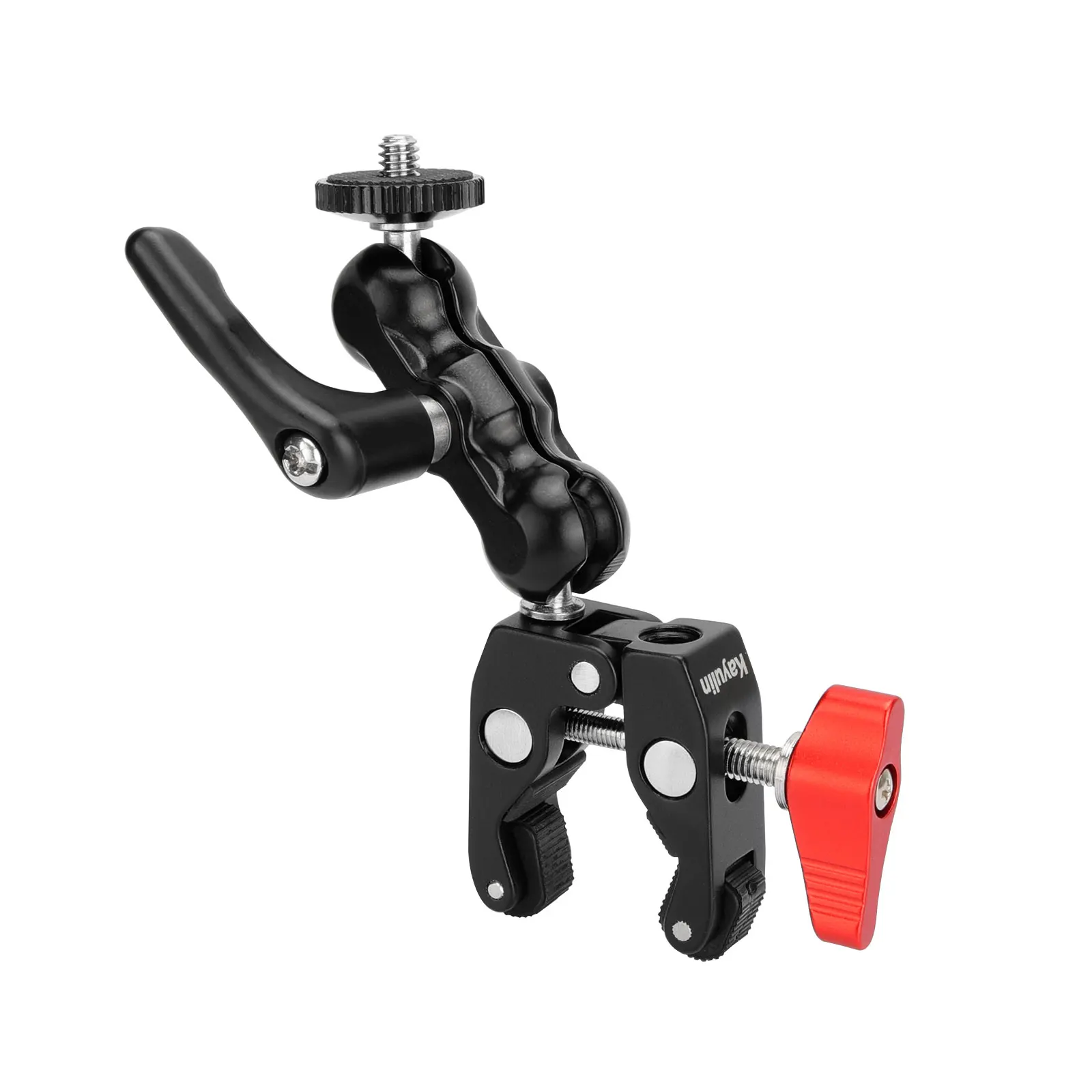 SZRIG Multi-Functional Ballhead Clamp Magic Arm Adapter With Bottom Clamp Super Robust Central Lock Knob For Universal Use